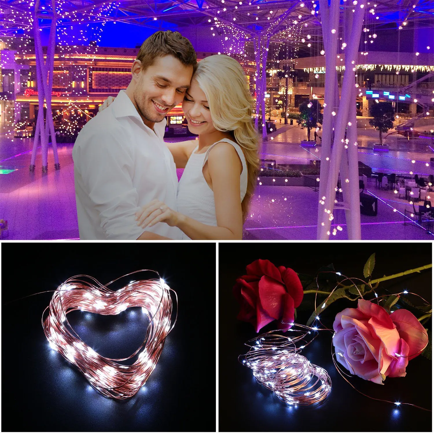 100 LEDs Solar String Lights