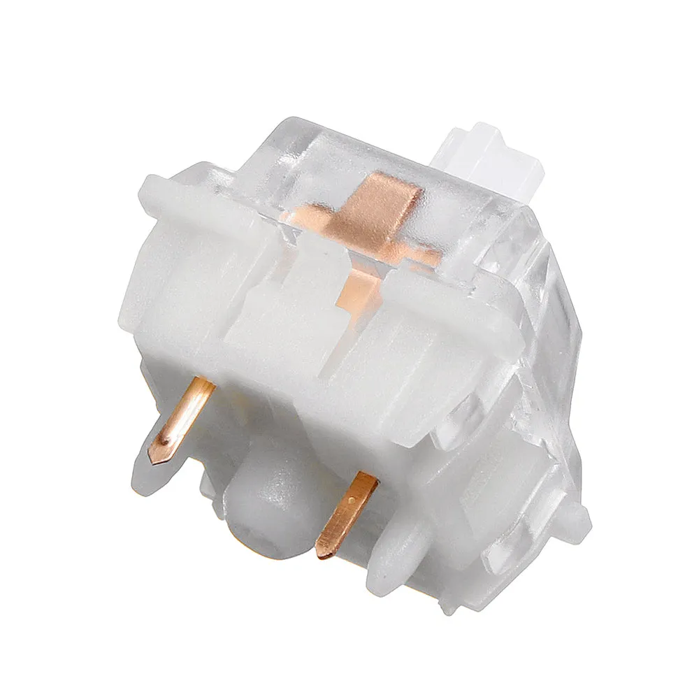 10PCS Pack 5 Pin Gateron Silent White Switch Mechanical Switch for Mechanical Gaming Keyboard