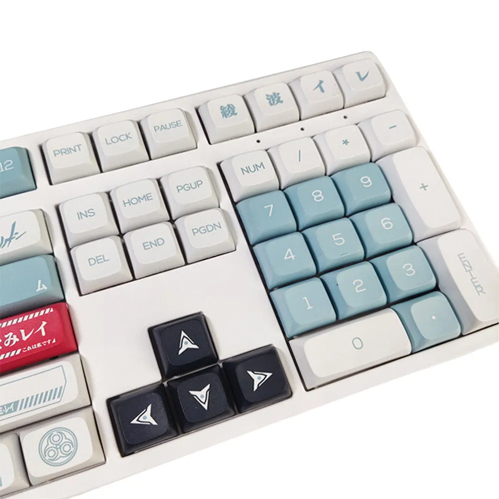 116 Keys EVA-00 Keycap Set XDA Profile PBT Sublimation Japanese Custom Keycaps for Mechanical Keyboards