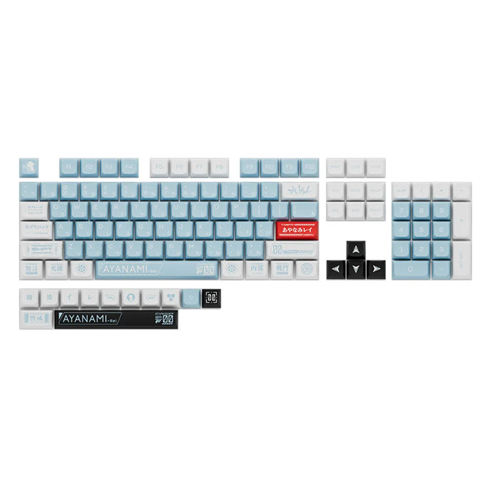 116 Keys EVA-00 Keycap Set XDA Profile PBT Sublimation Japanese Custom Keycaps for Mechanical Keyboards