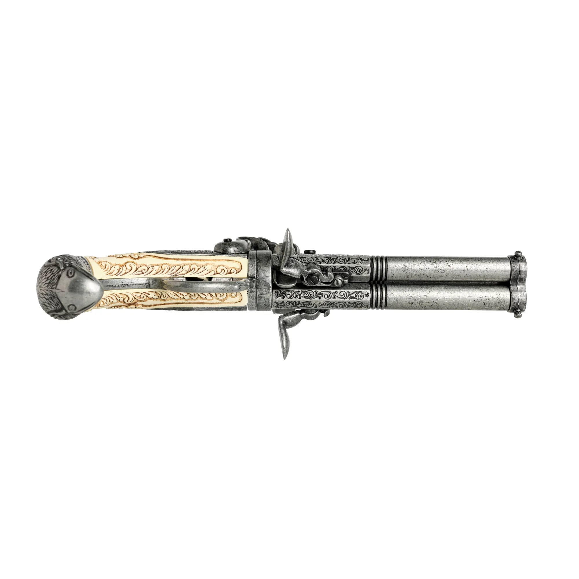 18th Century 3 Barrel Ausburg Pistol