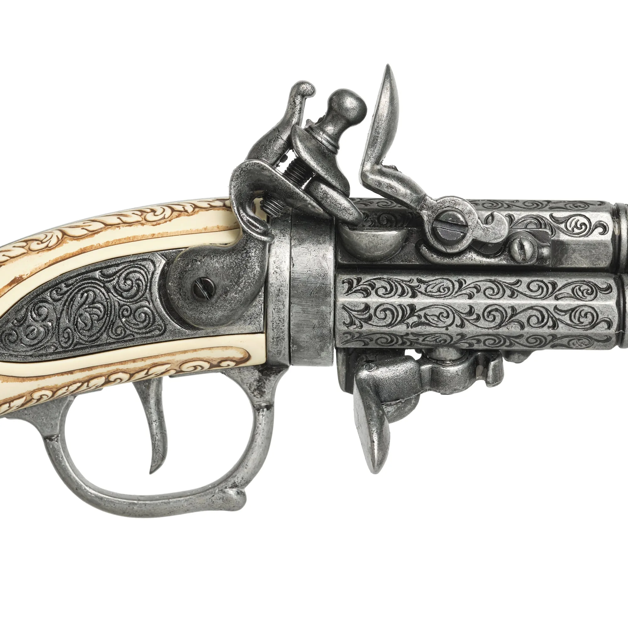 18th Century 3 Barrel Ausburg Pistol