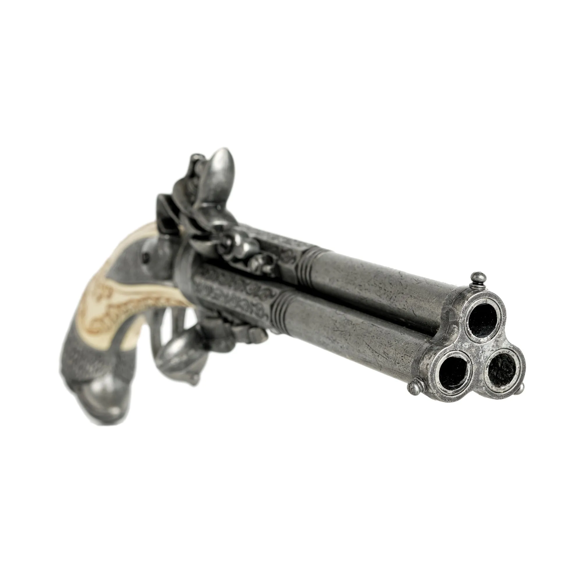 18th Century 3 Barrel Ausburg Pistol