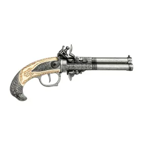 18th Century 3 Barrel Ausburg Pistol