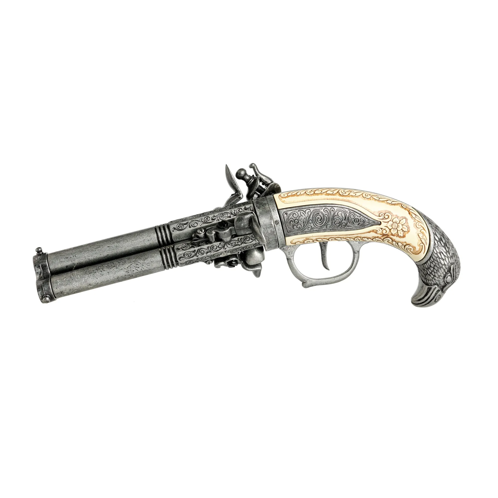 18th Century 3 Barrel Ausburg Pistol
