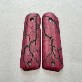 1911 Full Size Electrocuted Purpleheart Grips - 029
