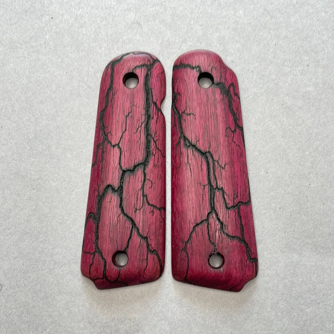 1911 Full Size Electrocuted Purpleheart Grips - 029