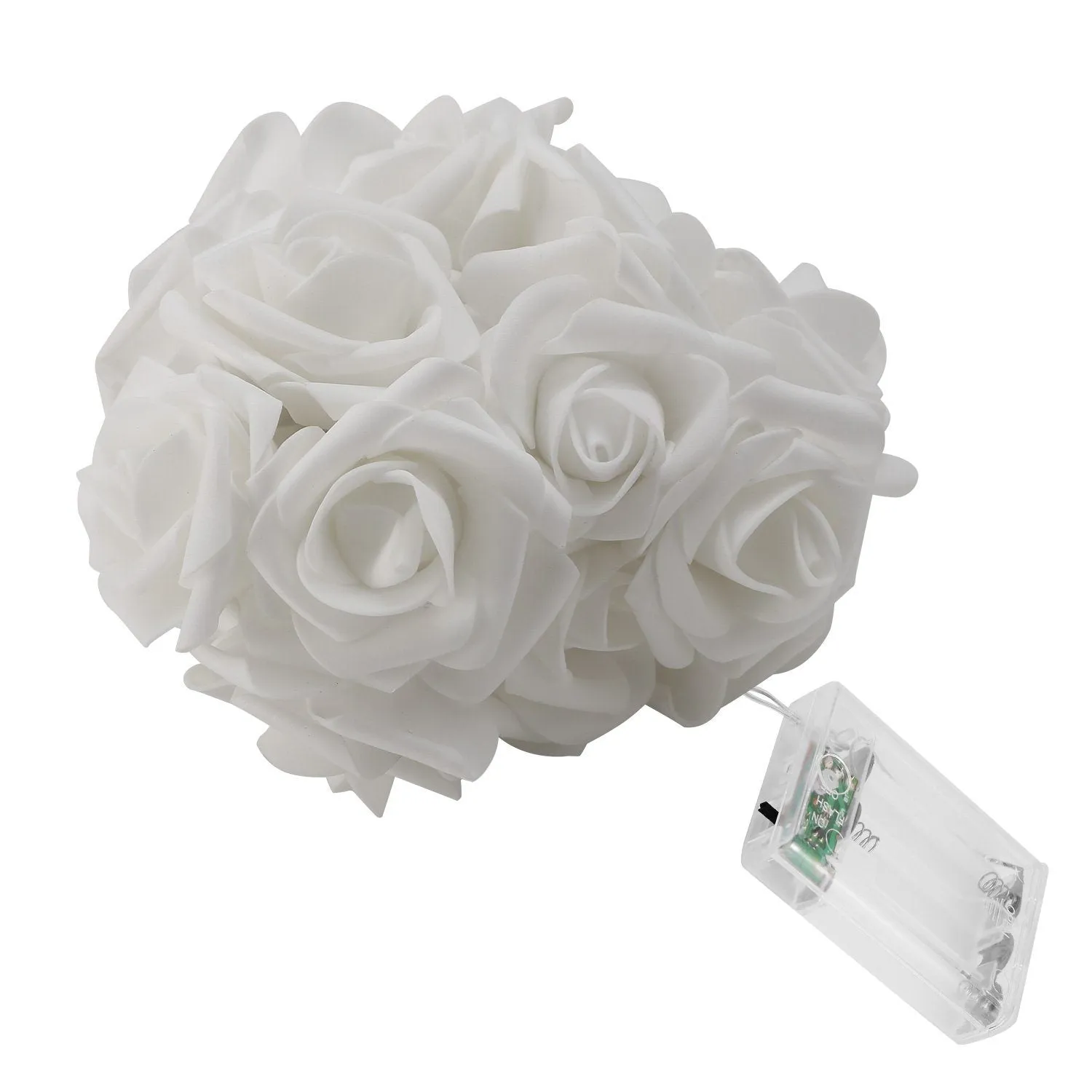 2-Pack: 40 LEDs Rose Flower String Lights