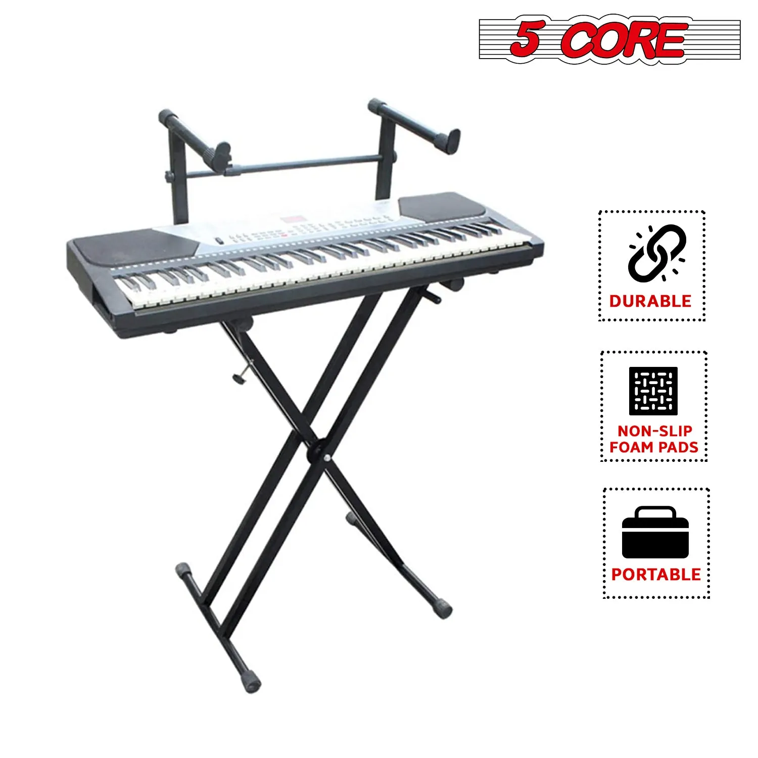 2 tier Keyboard Stand Adapter Adjustable Tier for X-Style Piano Stand