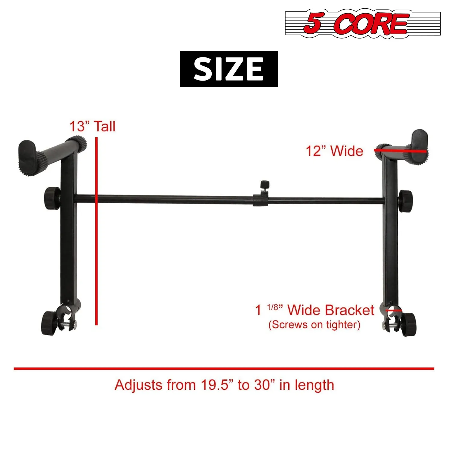 2 tier Keyboard Stand Adapter Adjustable Tier for X-Style Piano Stand