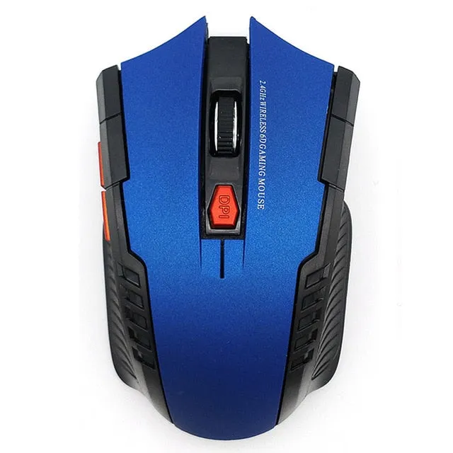 2000DPI 2.4GHz Wireless Optical Mouse Gamer for PC Gaming Laptops New Game Wireless Mice with USB Receiver Drop Shipping Mause