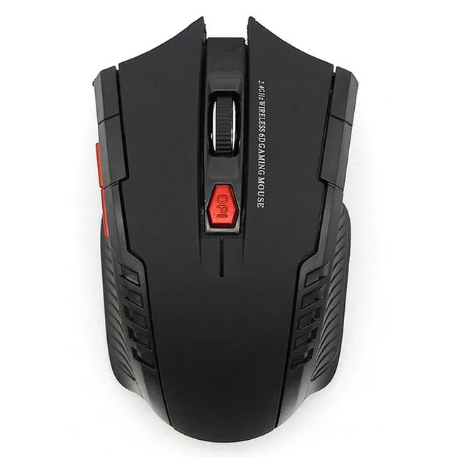 2000DPI 2.4GHz Wireless Optical Mouse Gamer for PC Gaming Laptops New Game Wireless Mice with USB Receiver Drop Shipping Mause