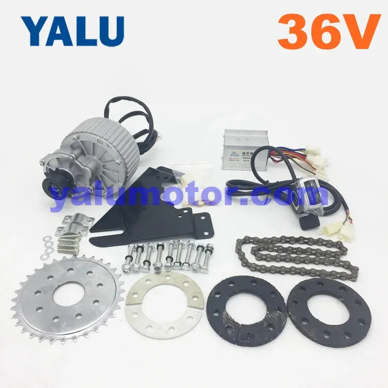 24/36V 450W Left Electric Trike Conversion Kit with MY1018 Unitemotor 12T left freewheel Set for Electric Bike Scooter Motor Kit