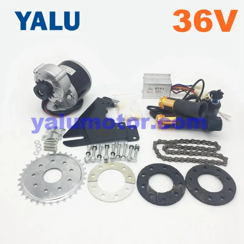 24V 36V 250W Left Engine Motor Kit Electric Bike Conversion Kit with 12T freewheel MY1016Z Unitemotor Rubber Plate Clamp Pads