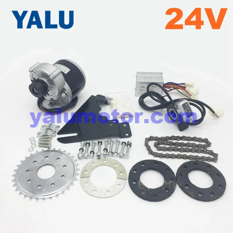 24V 36V 250W Left Engine Motor Kit Electric Bike Conversion Kit with 12T freewheel MY1016Z Unitemotor Rubber Plate Clamp Pads