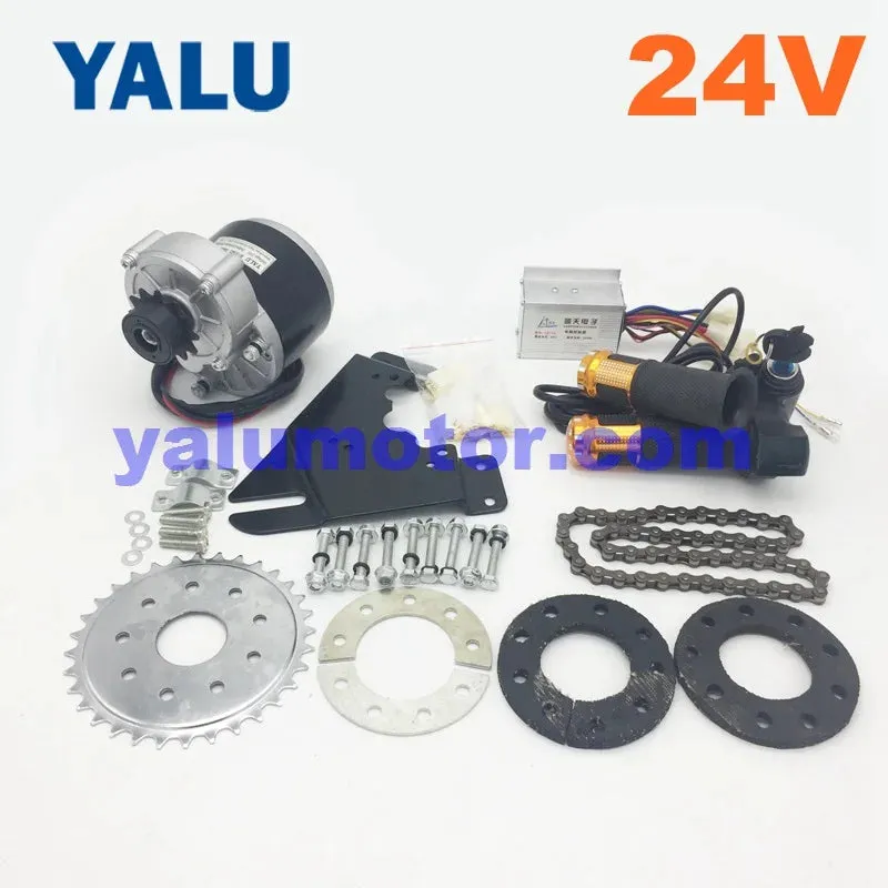 24V 36V 250W Left Engine Motor Kit Electric Bike Conversion Kit with 12T freewheel MY1016Z Unitemotor Rubber Plate Clamp Pads