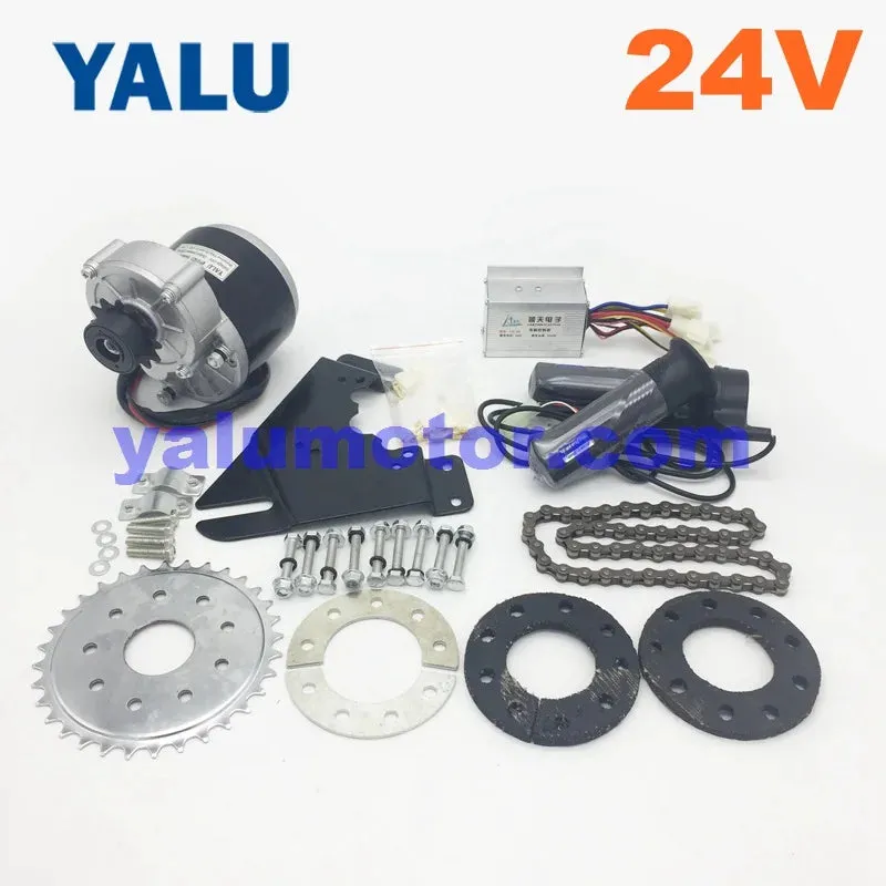 24V 36V 250W Left Engine Motor Kit Electric Bike Conversion Kit with 12T freewheel MY1016Z Unitemotor Rubber Plate Clamp Pads