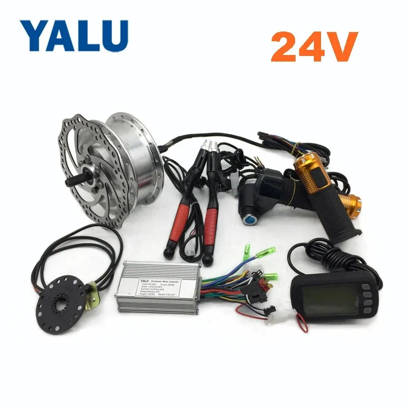 24V36V 250W Electric Bicycle Front Hub Wheel Conversion Kit With LCD display E-bike Front Brushless Hub Motor Controller