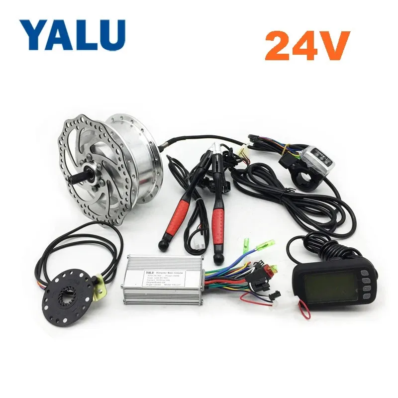 24V36V 250W Electric Bicycle Front Hub Wheel Conversion Kit With LCD display E-bike Front Brushless Hub Motor Controller