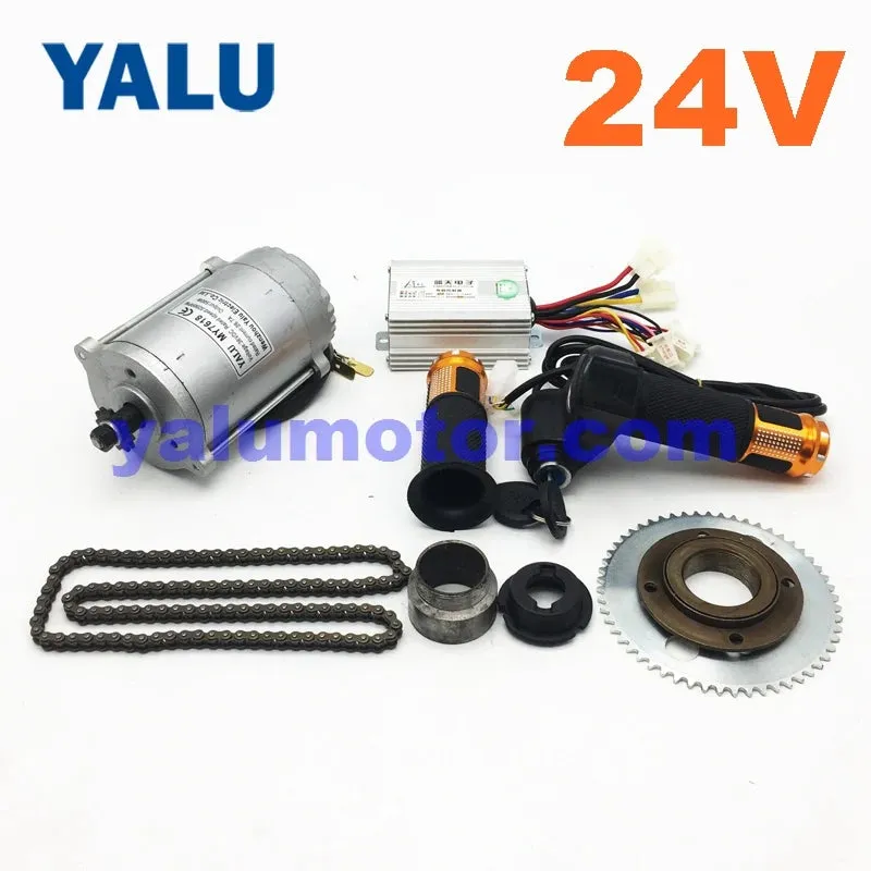 24V/36V 500W High Speed Dirt Bikes Go Karts Mobility Scooter Conversion Kit MY7618 Razor Balance Car Ebike Parts with 25H Chain