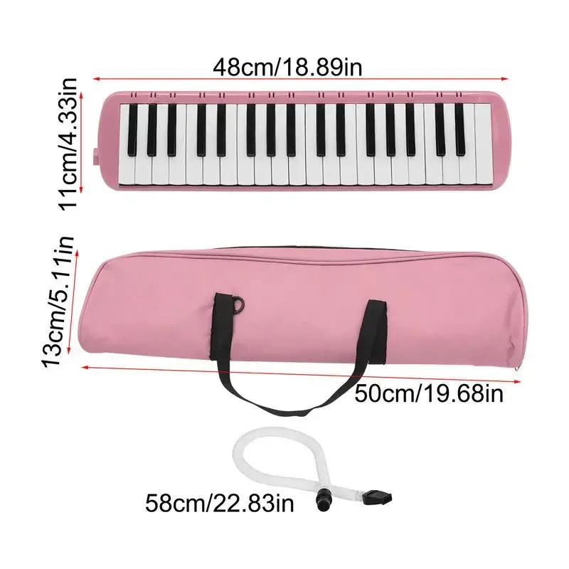 37 Key Melodica Instrument Air Piano Keyboard Musical Instrument Portable Child Harmonica Piano Funny Blow Keyboard Musical