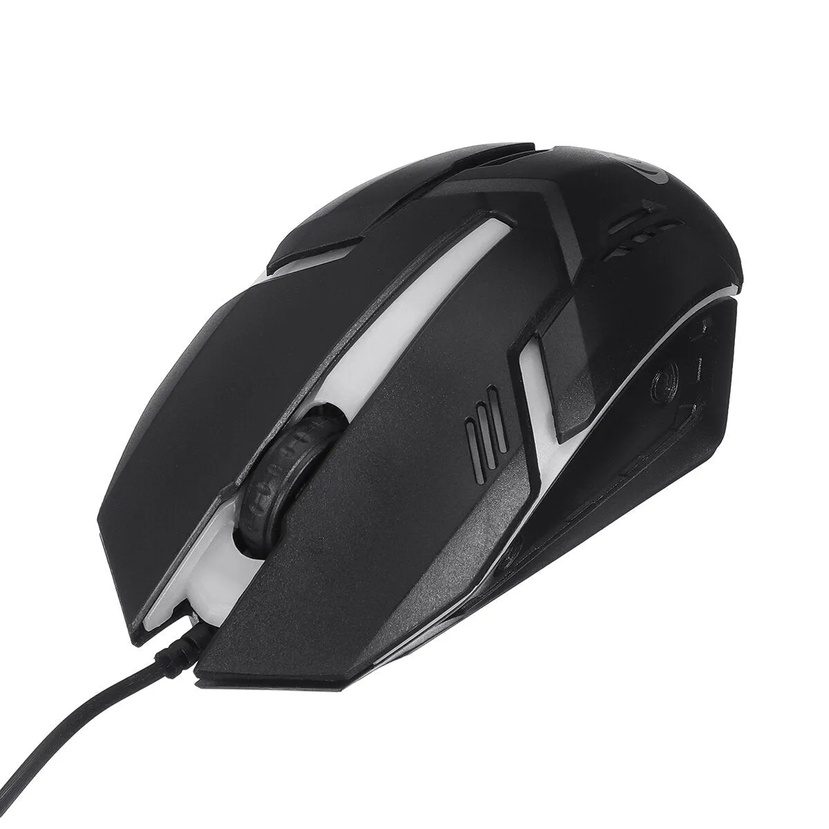 4Pcs Gaming Devices Set 104 Keys LED Backlit Waterproof Gaming Keyboard Ergonomic Mouse 3.5mm Wired Headset Anti-slip Mouse Pad Combo