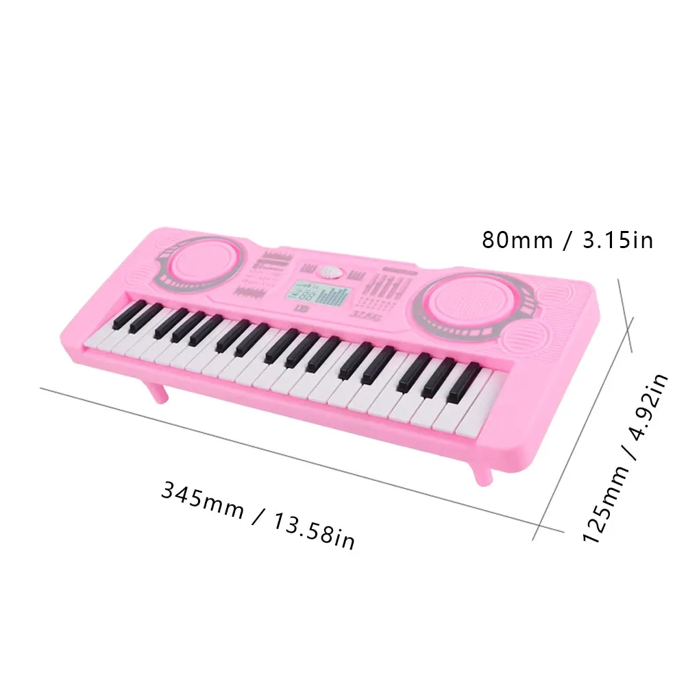 61 Keys Piano Musical Keyboard with Built-In Dual Speakers Kids Piano Electronic Keyboard Synthesizer Instrument Educational Toy