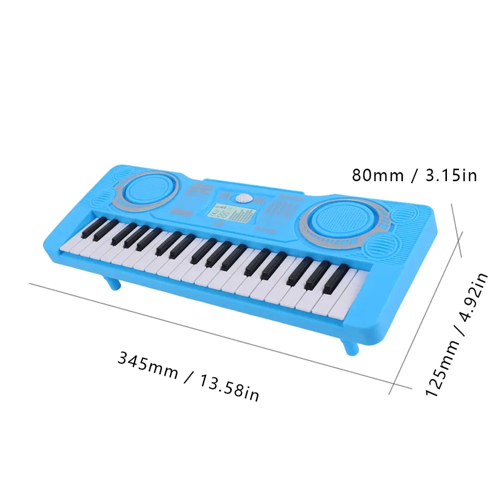 61 Keys Piano Musical Keyboard with Built-In Dual Speakers Kids Piano Electronic Keyboard Synthesizer Instrument Educational Toy
