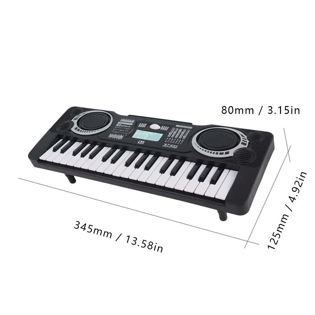 61 Keys Piano Musical Keyboard with Built-In Dual Speakers Kids Piano Electronic Keyboard Synthesizer Instrument Educational Toy