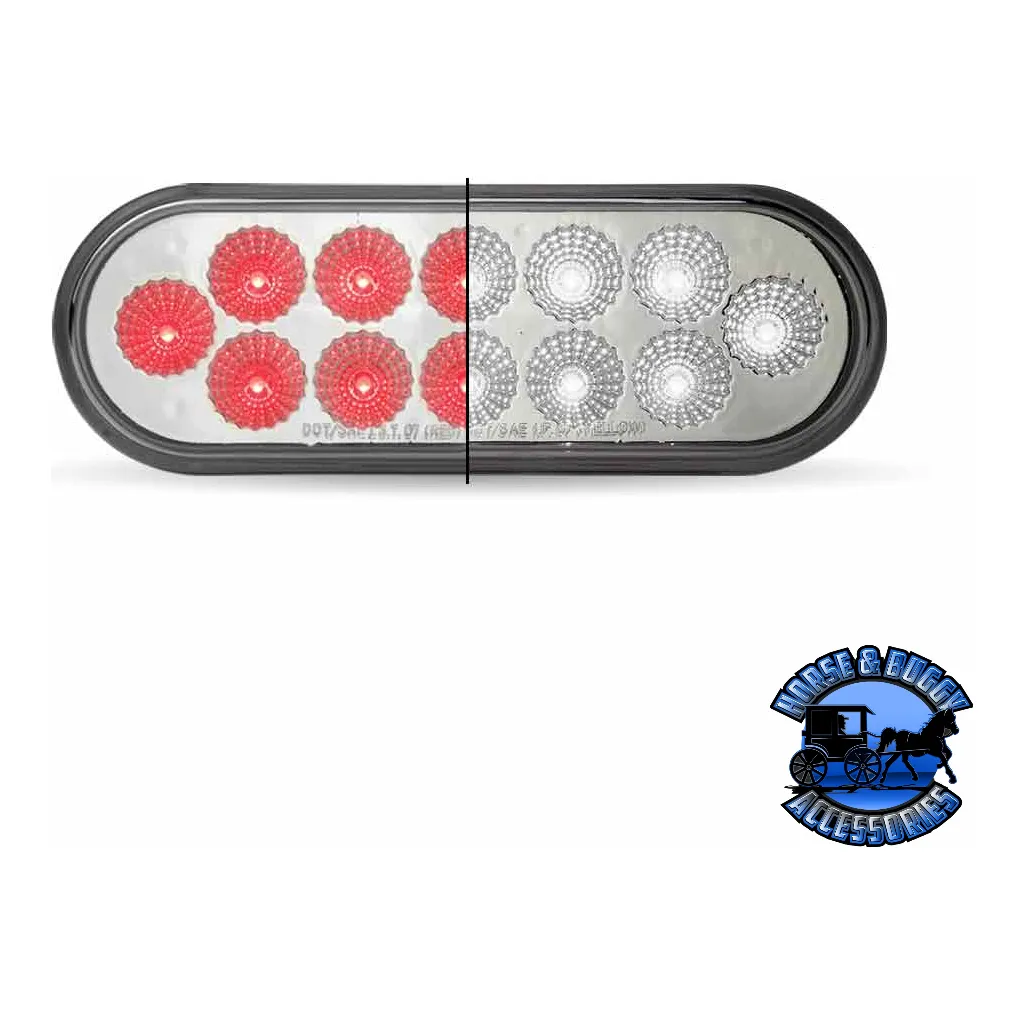 6" Oval Trux Dual Revolution LEDs (Choose Color)