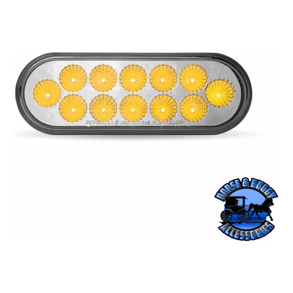 6" Oval Trux Dual Revolution LEDs (Choose Color)