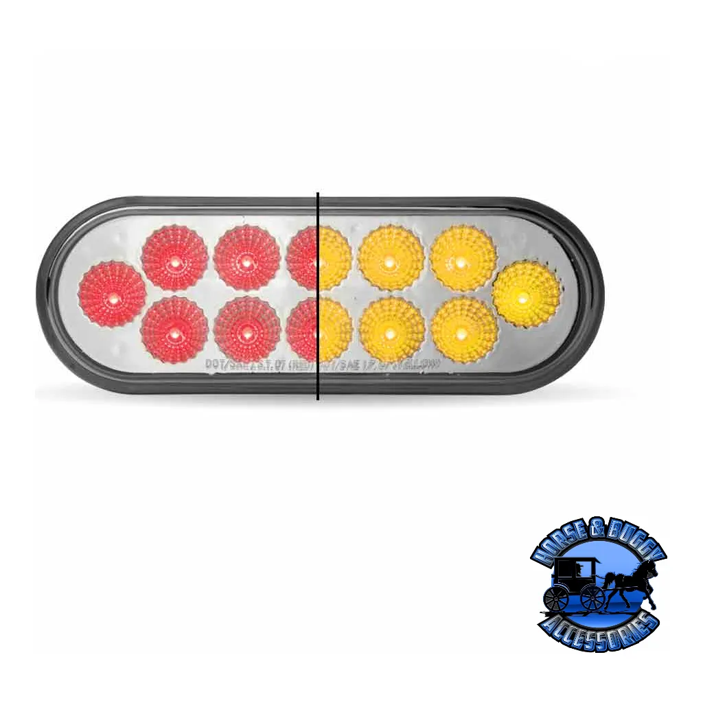 6" Oval Trux Dual Revolution LEDs (Choose Color)