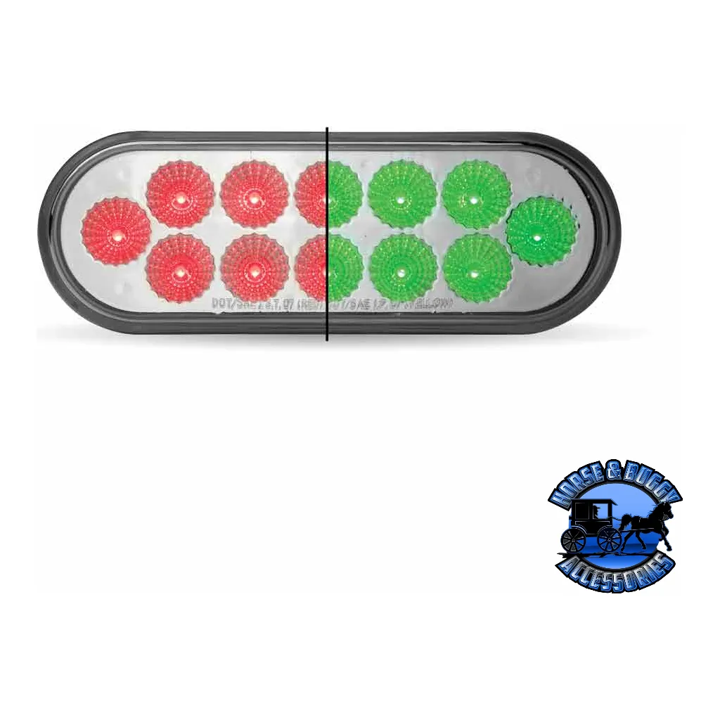 6" Oval Trux Dual Revolution LEDs (Choose Color)