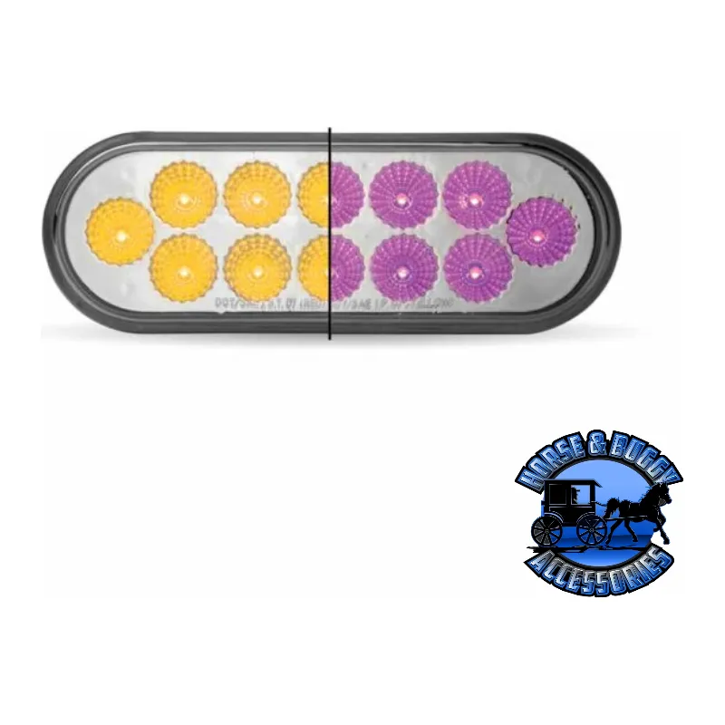 6" Oval Trux Dual Revolution LEDs (Choose Color)