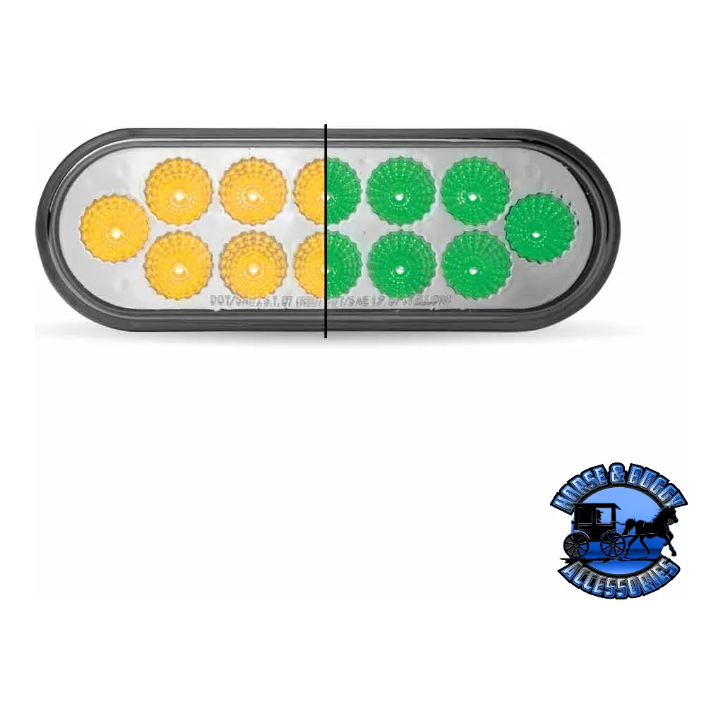 6" Oval Trux Dual Revolution LEDs (Choose Color)