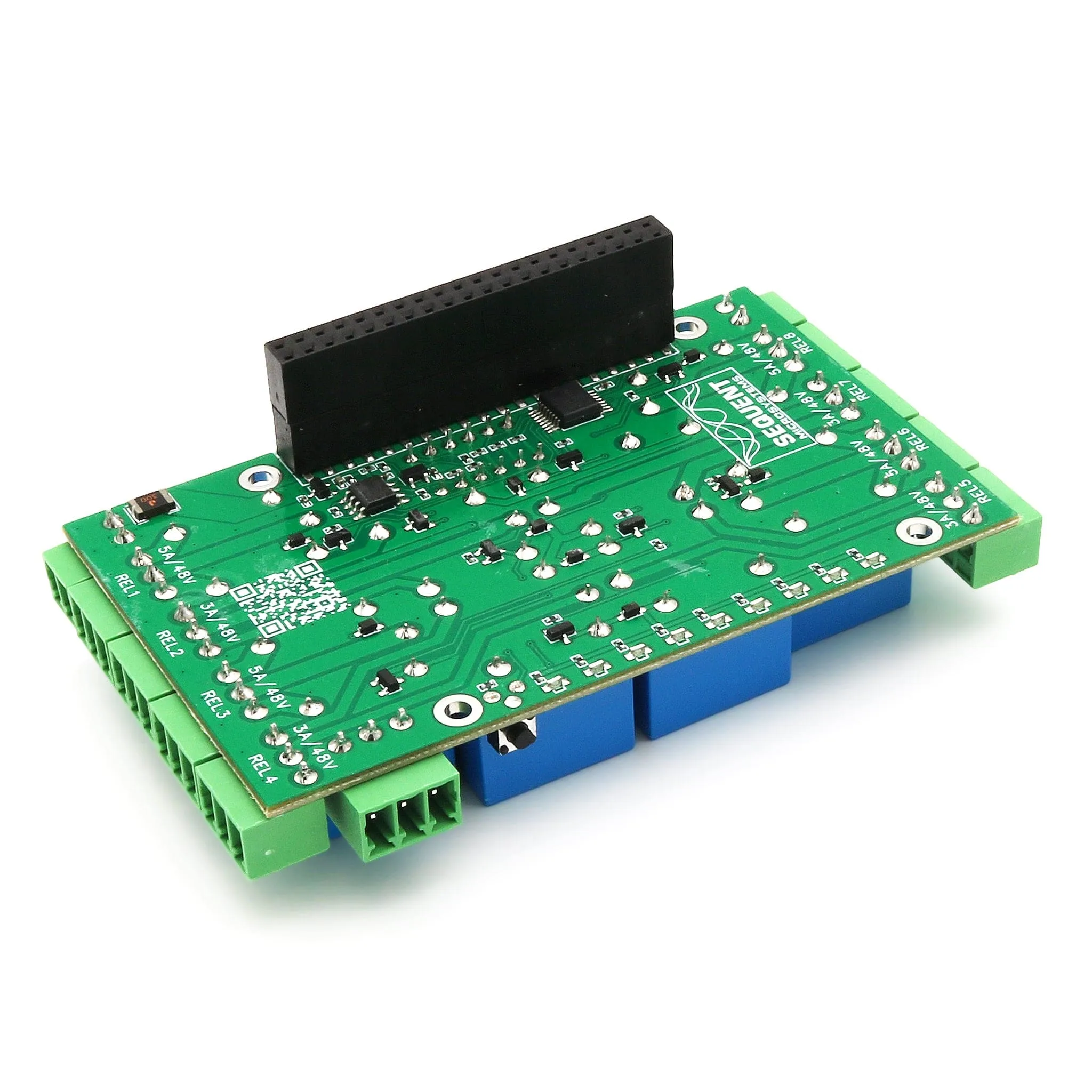 8 Relays 4A/120V 8-Layer Stackable HAT for Raspberry Pi (v6.0)