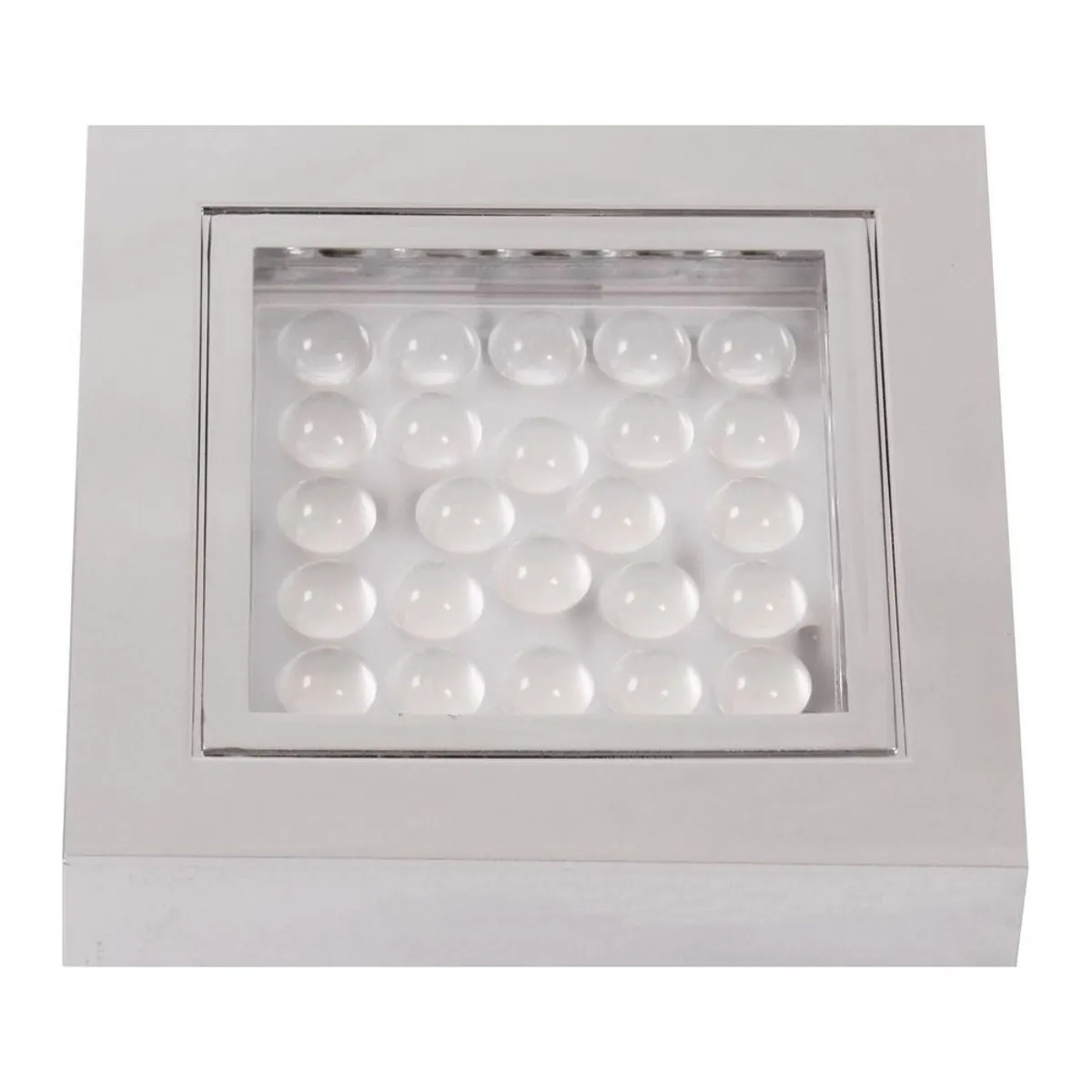 AAA LED Square Downlight Chrome Warm White