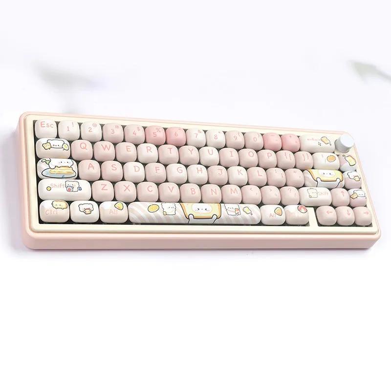 ACGAM Bread Bear MOG Profile Keycap Set 140 Keys