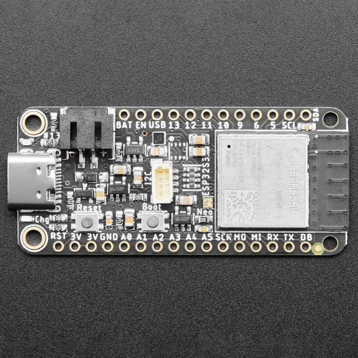 Adafruit ESP32-S3 Feather with 4MB Flash 2MB PSRAM - STEMMA QT / Qwiic