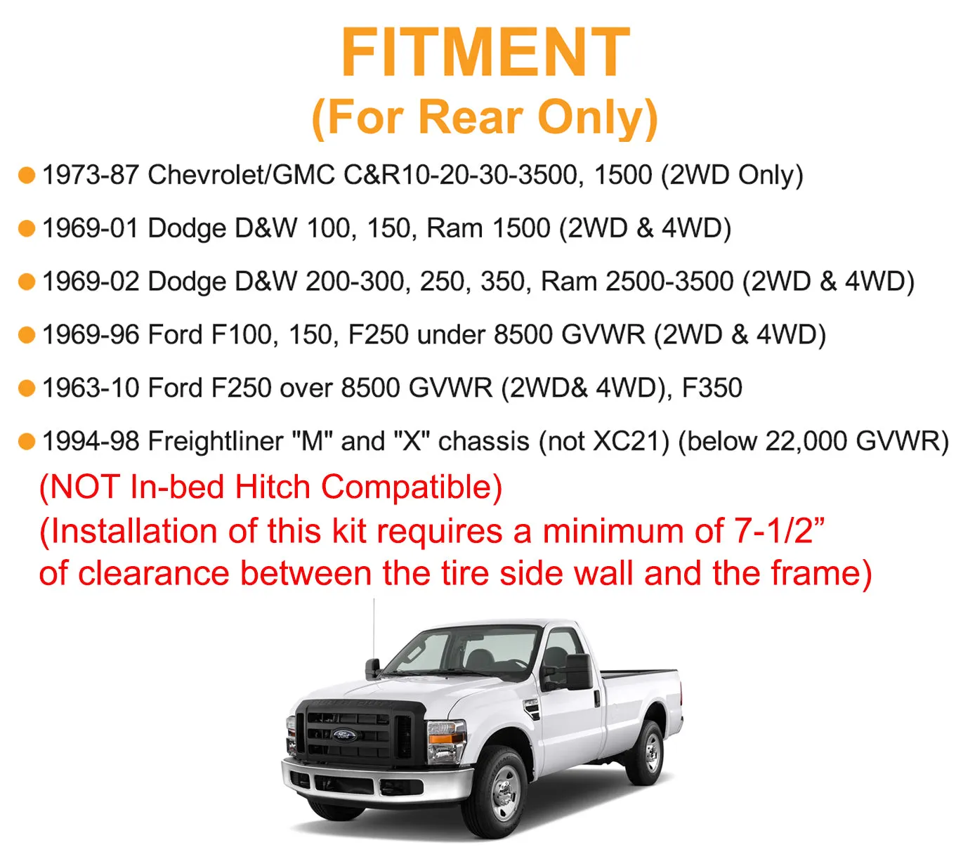 Air Bag Spring Suspension Kit Replacement Ride-Rite 2071