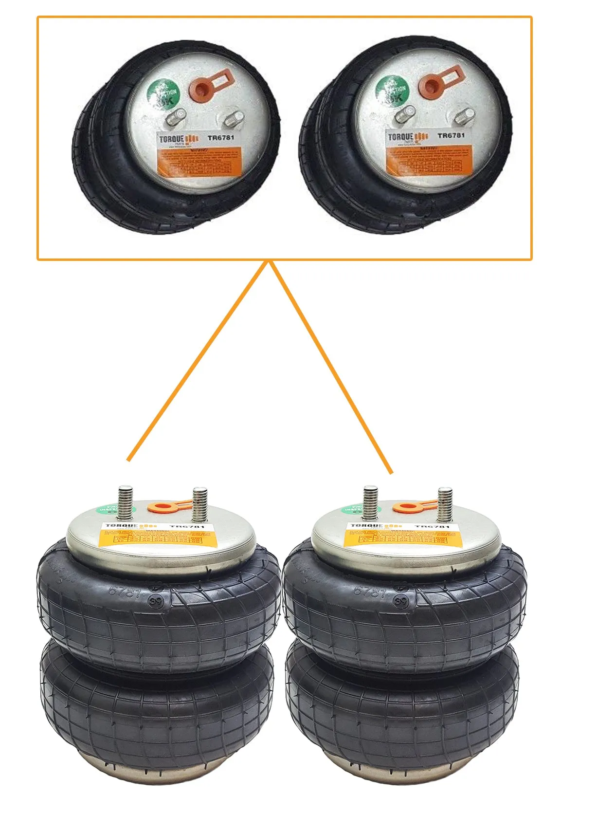 Air Bag Spring Suspension Kit Replacement Ride-Rite 2071