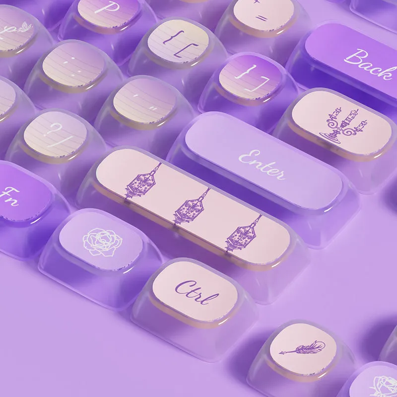 Akko Swan Sonata Pudding MOA Profile Keycaps Set 140 Keys