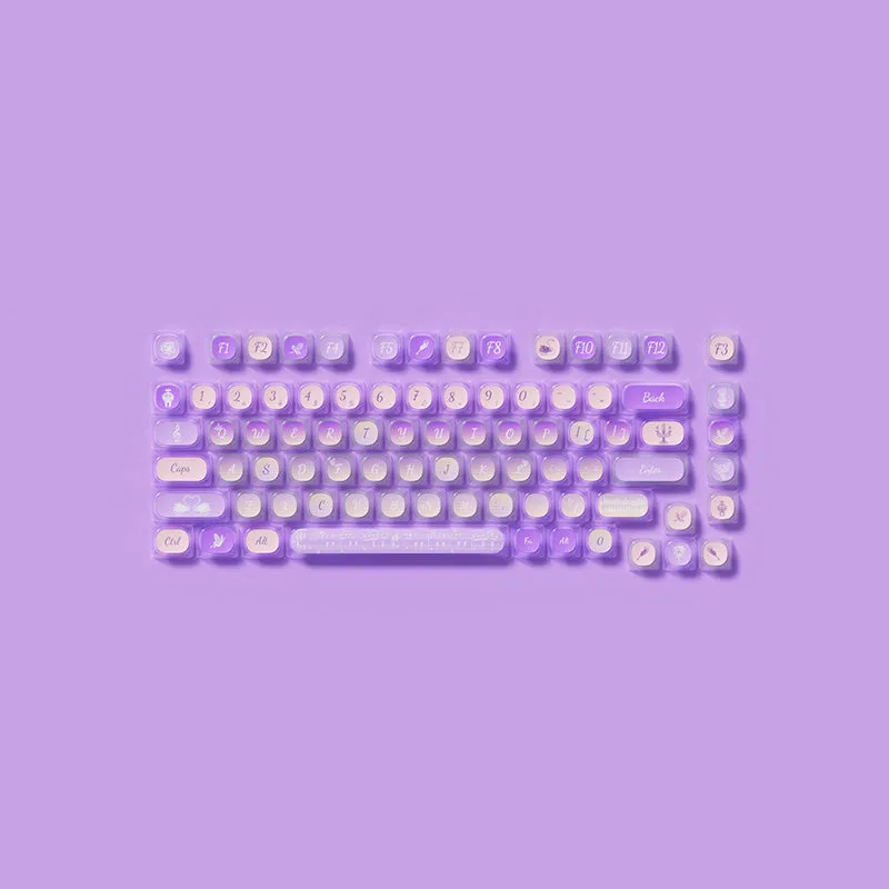 Akko Swan Sonata Pudding MOA Profile Keycaps Set 140 Keys