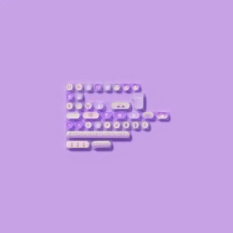 Akko Swan Sonata Pudding MOA Profile Keycaps Set 140 Keys