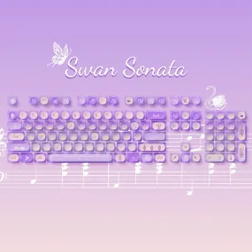 Akko Swan Sonata Pudding MOA Profile Keycaps Set 140 Keys