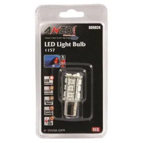 Anzo USA 809024 LED Replacement Bulb; 1157; 18 LEDs; 1 3/4 in. Tall; Red;
