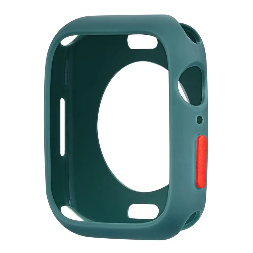Apple Watch (41mm) candy color button TPU cover - Green / Red