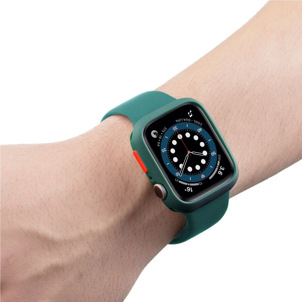 Apple Watch (41mm) candy color button TPU cover - Green / Red