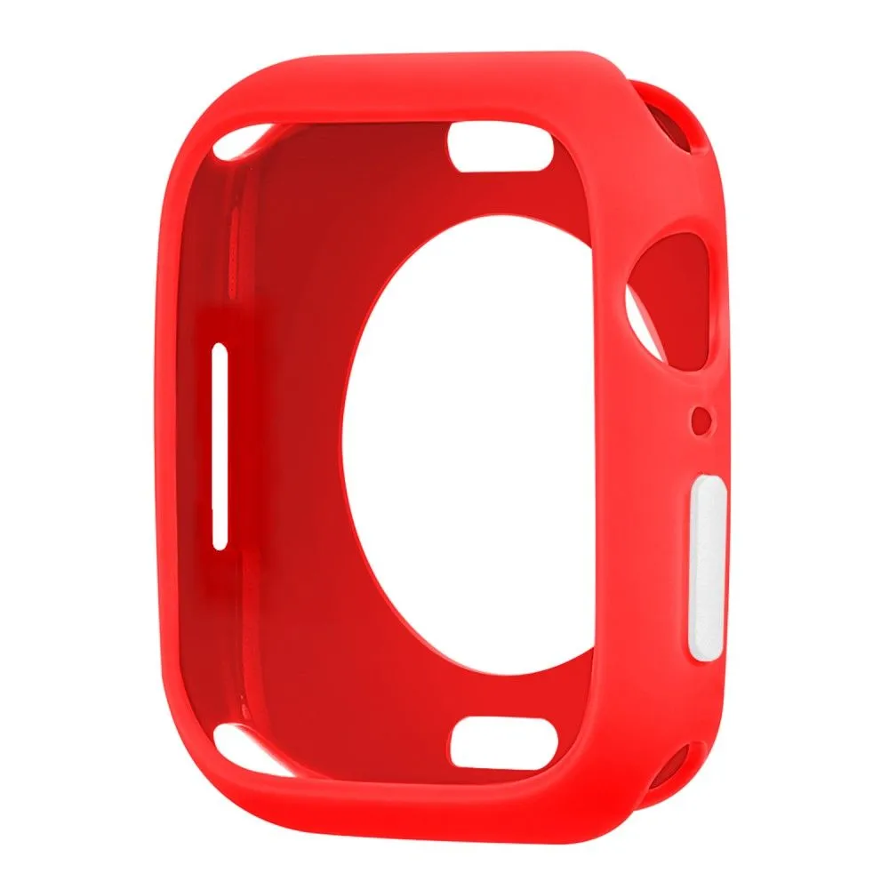 Apple Watch (41mm) candy color button TPU cover - Red / White
