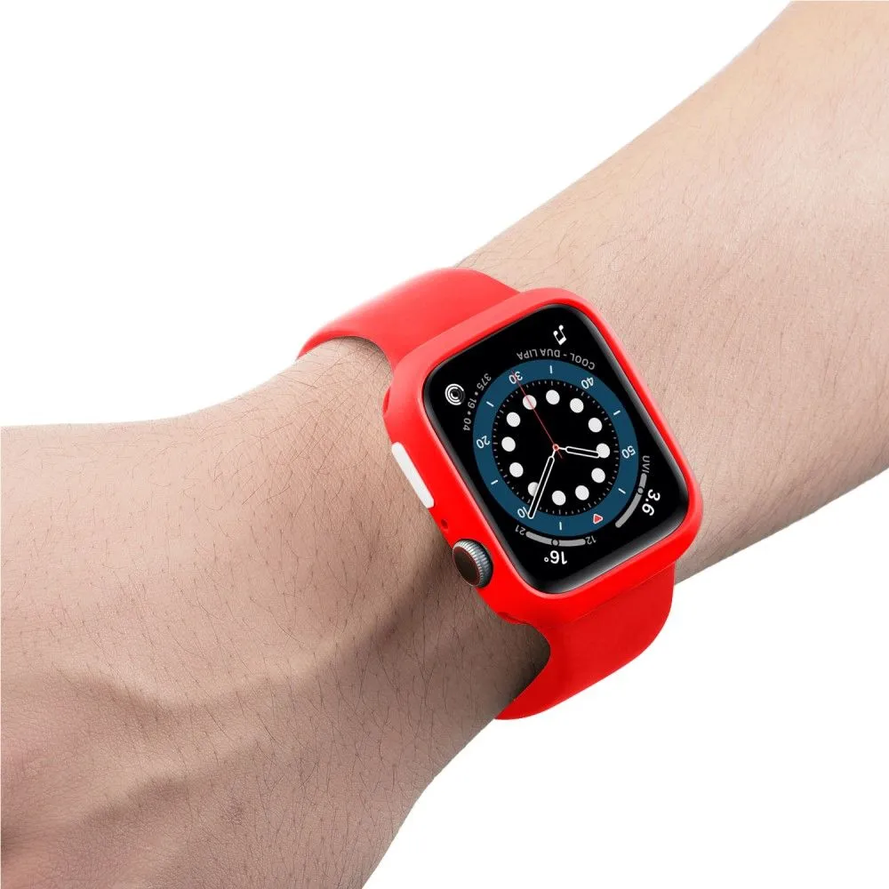 Apple Watch (41mm) candy color button TPU cover - Red / White